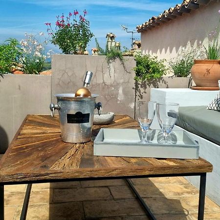Townhouse Mougins In The Old Village, Fantastic View, Sea And Mountains Exteriér fotografie