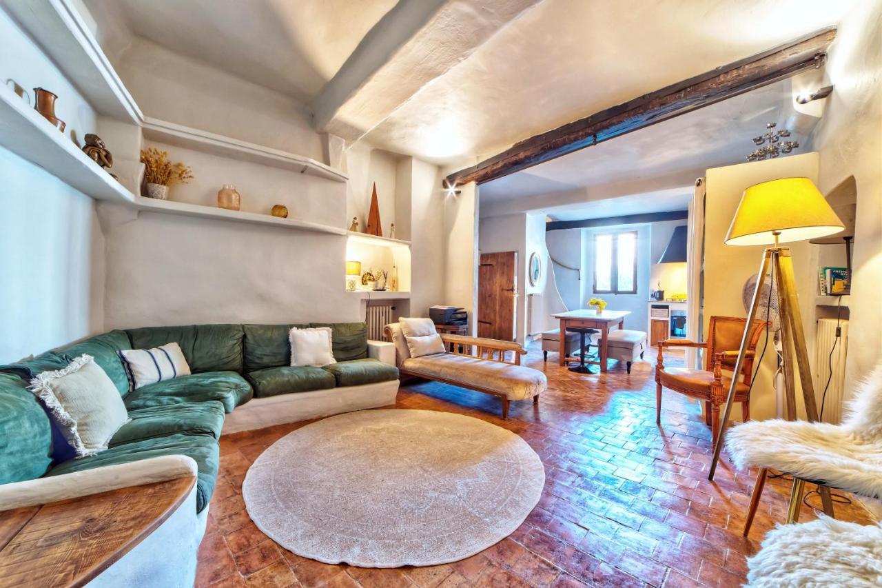 Townhouse Mougins In The Old Village, Fantastic View, Sea And Mountains Exteriér fotografie