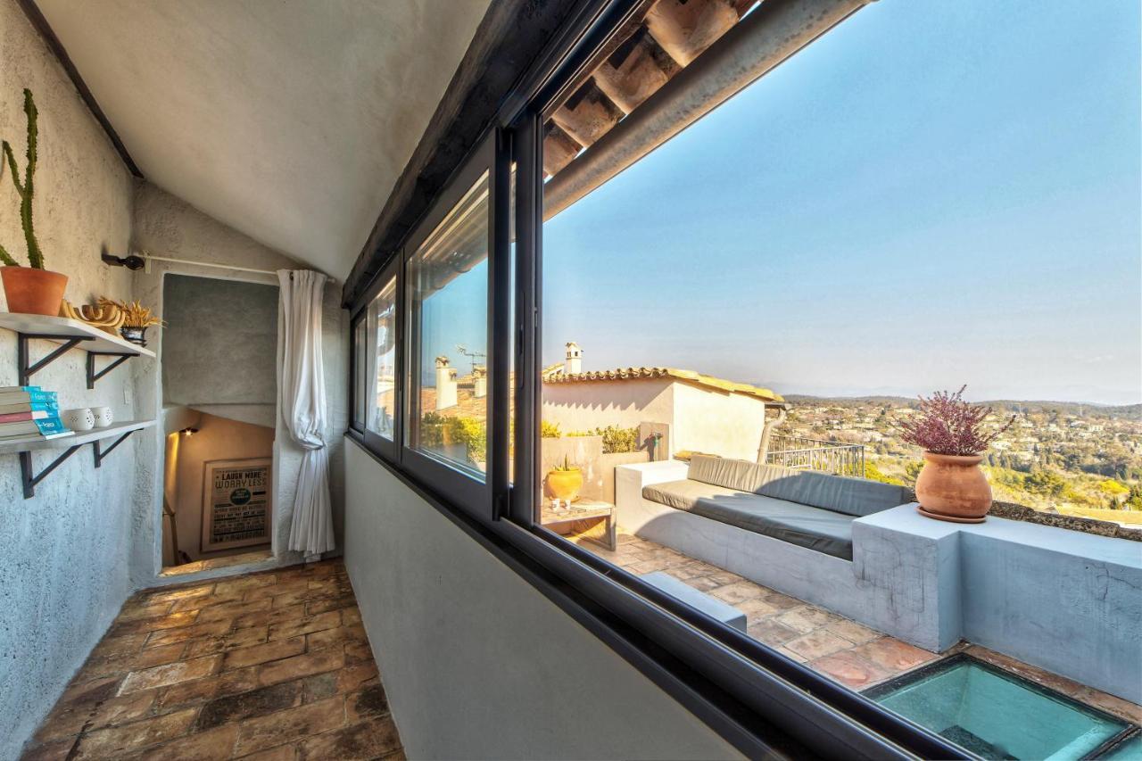 Townhouse Mougins In The Old Village, Fantastic View, Sea And Mountains Exteriér fotografie